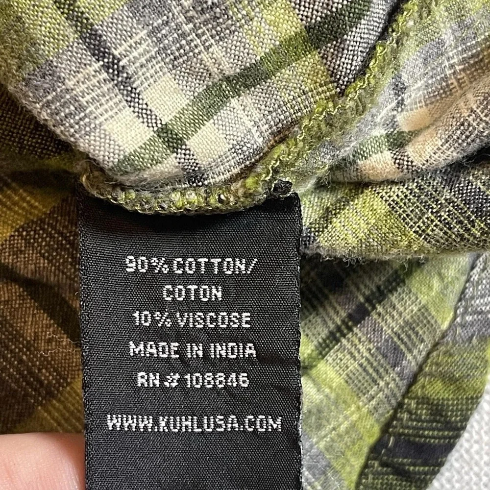 Kuhl Pearl Snap Sheridan Shirt Womens‎ XL Plaid Long Sleeve Western Top Outdoors - Picture 7 of 13
